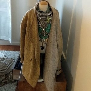 Brown sweater coat